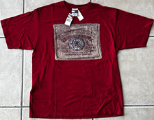 NWT Vintage 90s Tommy Hilfiger Jeans T Shirt Mens Large Red Fit USA Made RARE