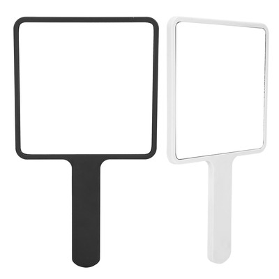 2pcs Handheld-Make-up-Spiegel Portable Square Vanity Mirror Compact Beauty C EM9