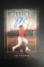 2020 Panini Chronicles - America's Pastime Autographs Yu Chang #5 /99 (AU, RC)