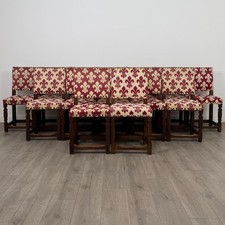 Antique 20th Century Good Quality Set Of 14 Oak Dining Chairs ( REF AF-4703 )
