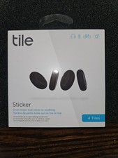 Tile Sticker 4 Pack - Small Adhesive Bluetooth Trackers