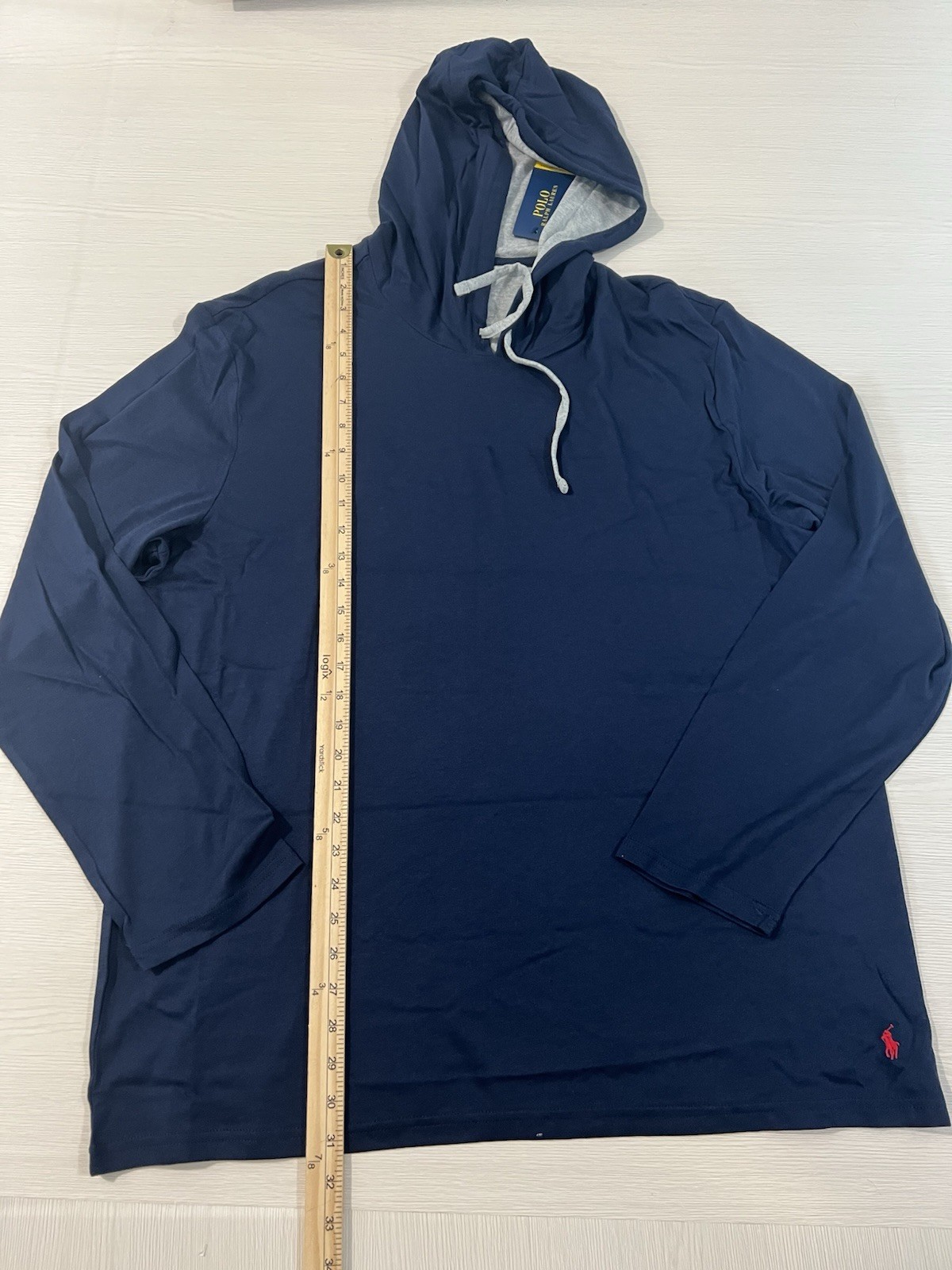 Polo Ralph Lauren Supreme Comfort Long Sleeve Pullover Navy Blue Mens XL thumbnail 4