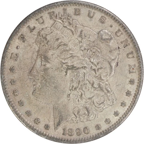 1890-S Morgan Silver Dollar AU Slider Uncertified #328