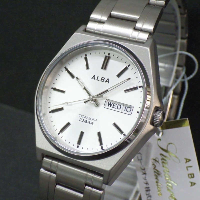 Bar Alba SEIKO Men's Titanium Dial AEFJ412 New Watch - vintagewatches.pk