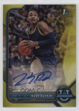 2021 Bowman U Chrome Prospect Yellow Refractor /75 Kobe Bufkin #BCPA-KB Auto 2u3