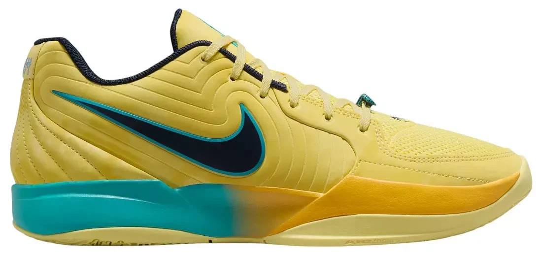 Nike Ja 2 Basketball Shoes (Soft yellow/obsidian/university gold) Size 10 