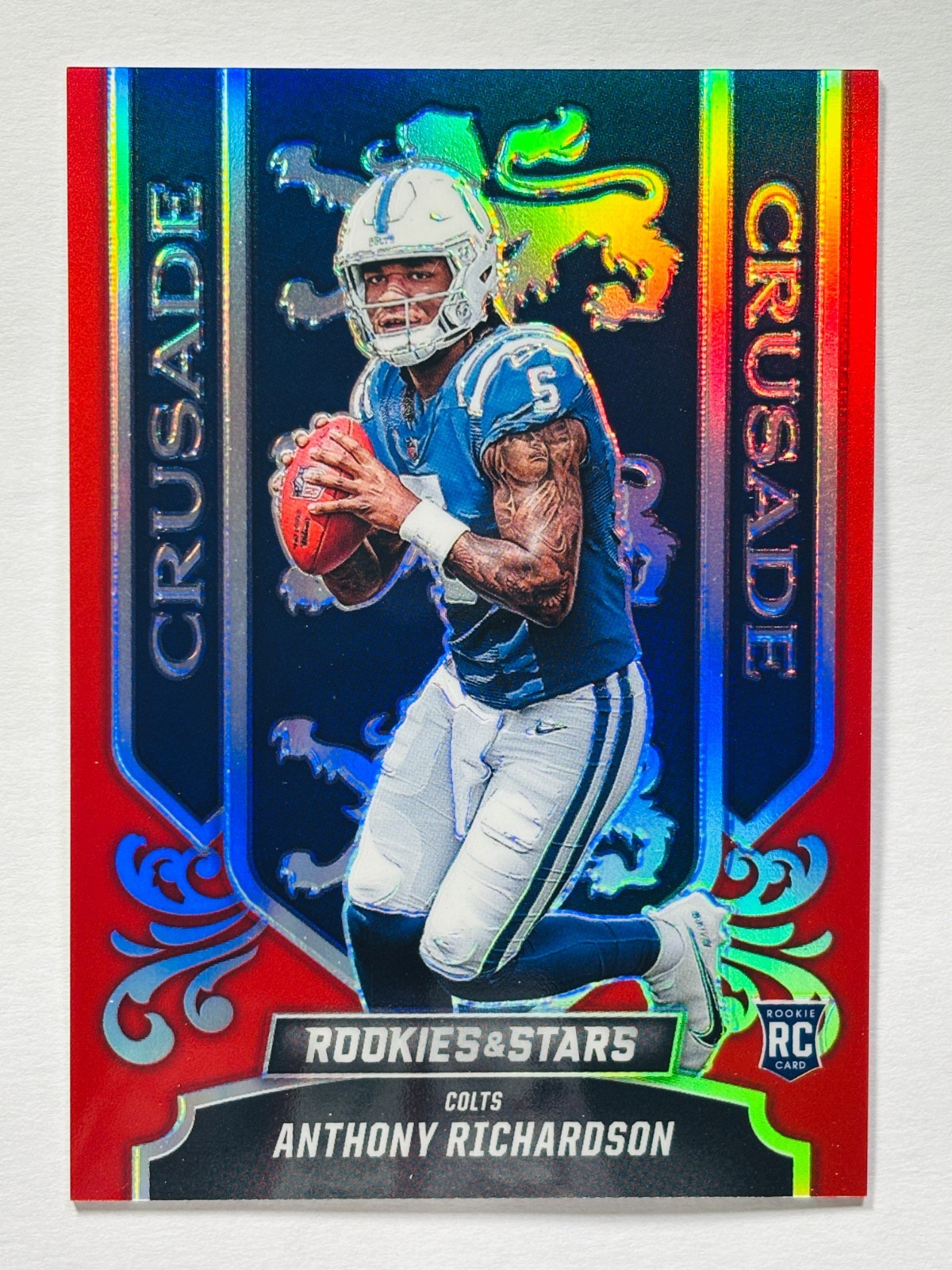 2023 Rookies & Stars Anthony Richardson Red Prizm Crusade RC /99 Colts