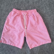 Peter Millar Swim Trunk Boys M Pink Houndstooth Swim Trunks Mesh Lined Beach