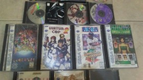 SEGA Saturn V2 Black Console w/ game lot, light guns, Replay & 8MEG carts TESTED