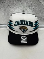 Jacksonville Jaguars NFL '47 Brand White Diamond Hitch Snapback Adjustable Hat