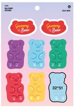 Iconic Big Point Sticker 04 Jelly Bear Cute Aesthetic Deco for Journal Laptop