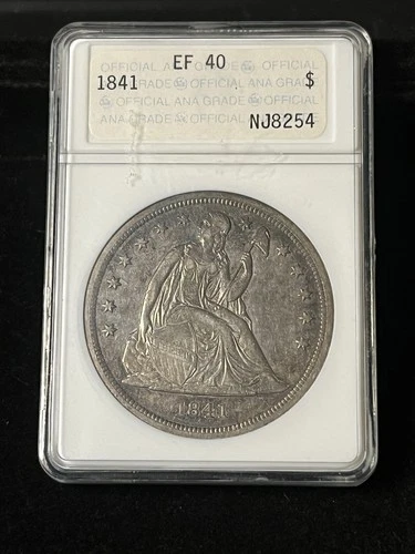 1841 seated liberty dollar vintage soapbox Xf Toner