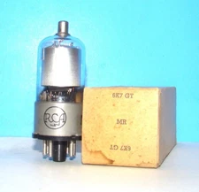 6K7GT NOS RCA amplifier radio audio vintage electron vacuum tube tested 6K7G