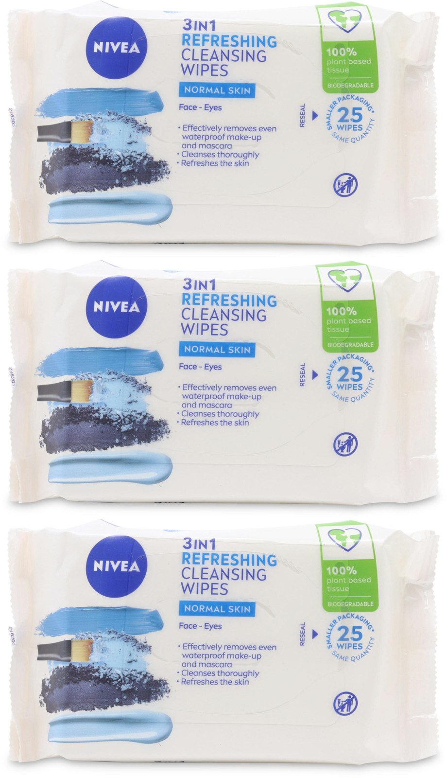 NIVEA 3 IN 1 REFRESHING CLEANSING WIPES  FOR NORMAL SKIN  25 WIPES - Image 5