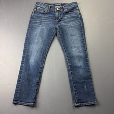 Old Navy Girls Size 12 Skinny Jeans Blue Medium Wash Stretch Denim Classic Retro