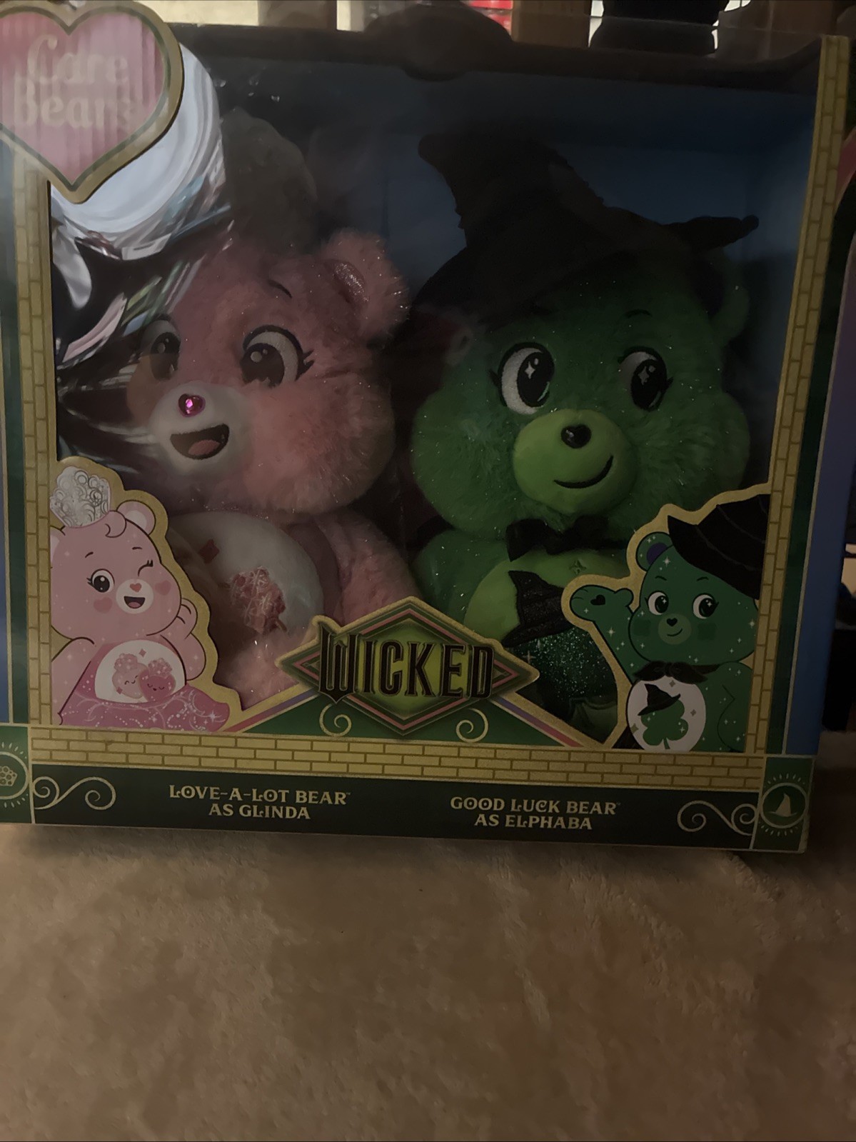 Care Bears x Wicked 2-Pack Glinda Elphaba Bear LIMITED EDITION*