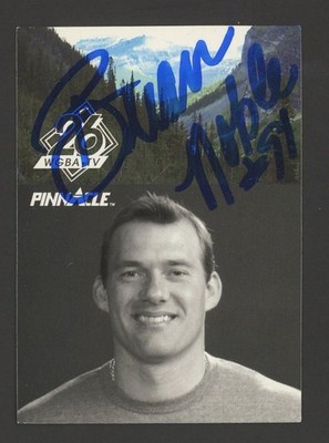 1991 Pinnacle Brian Noble Auto Autograph Green Bay Packers Hand Signed (NO COA)