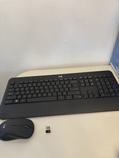 Logitech Wireless Keyboard and Mouse Bundle, Plug  Play, USB, Black, QWERTY