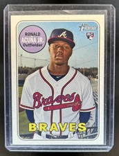 2018 Topps Heritage Ronald Acuna Jr. RC Rookie #580 Braves