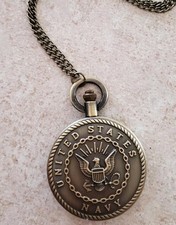 United States Navy naval military Quartz Pocket Watch Other branches available