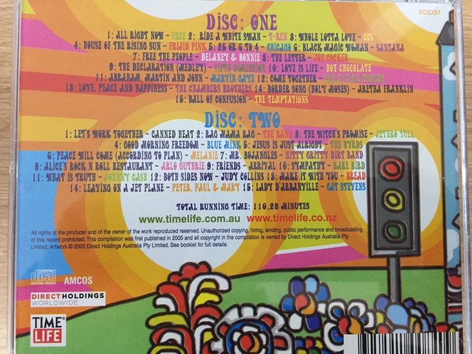 TIME LIFE - Sounds Of The Sixties Flower Power 1970 2 x CD 2005 AS NEW! 2CD - Image 2 of 2