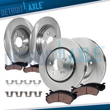12.60" Front 12.99" Rear Disc Rotors Brake Pads fit for 2018-2022 Honda Odyssey