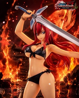 Fairy Tail Erza Scarlet Swimsuit Gravure Style Flame Ver 1/6 Orca Toys Figure