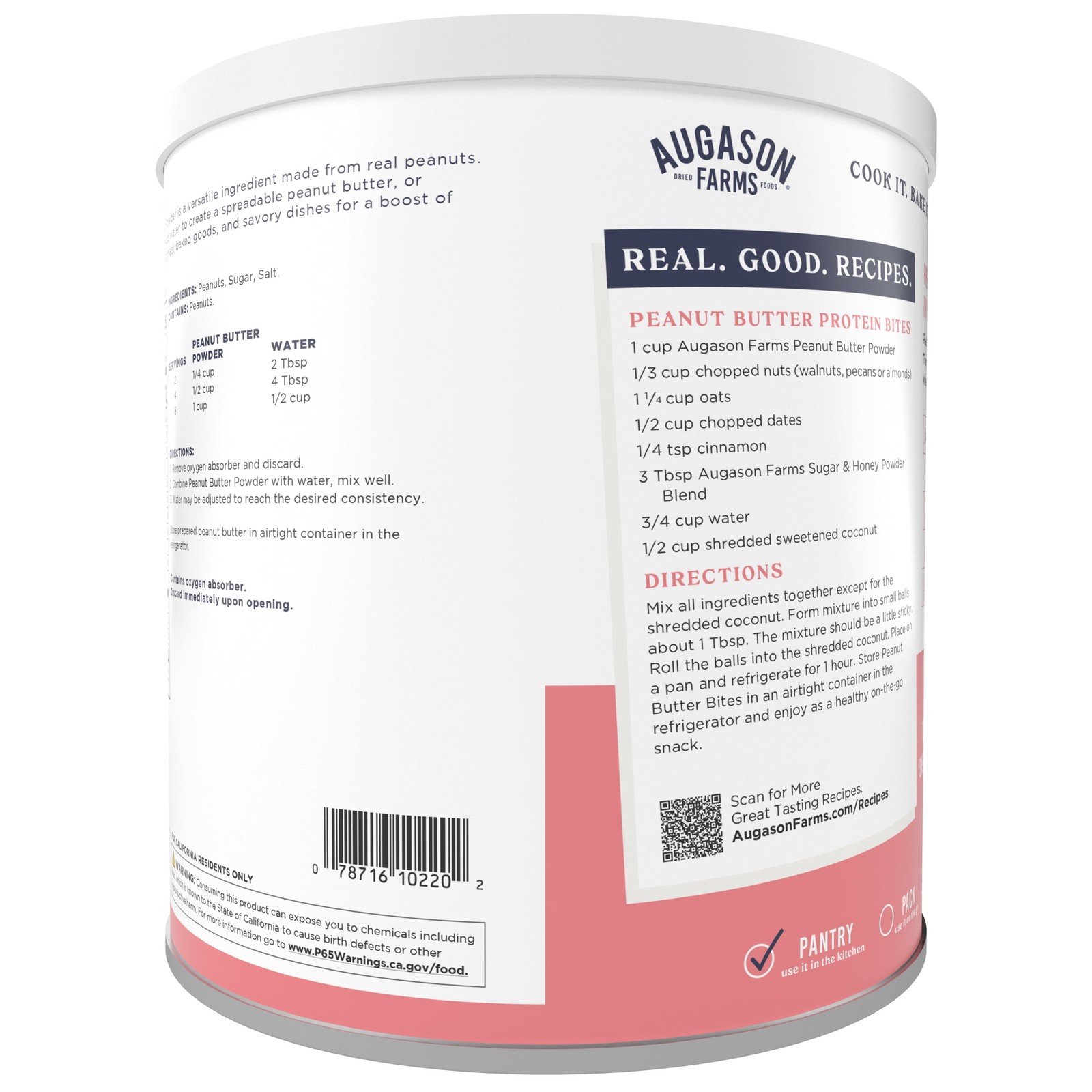 Farms Peanut Butter Powder 2 lbs No. 10 Can