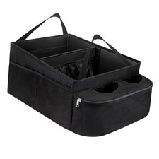 Car Passenger Seat Organizer, Collapsible Oxford Fabric Car Organizer with