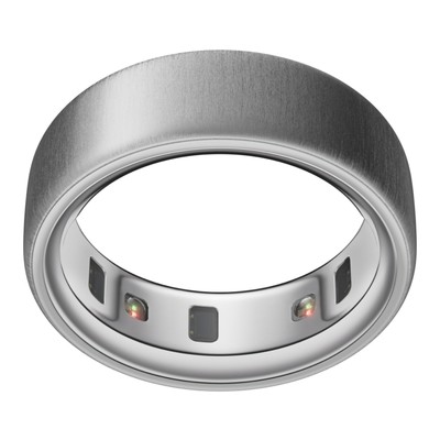 OURA Ring 4, Größe 10, Brushed Silver, Smart