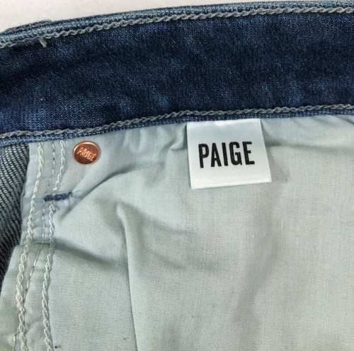 Neu mit Etikett Paige Denim Gemma Damenjeans hoher Bund Zigarettenbein Größe 32 in Skizzenbuch - Bild 18 von 21