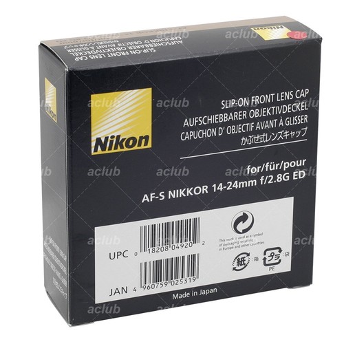 Genuine Nikon Slip-On Front Lens Cap Cover LC-1424 for AF-S 14-24mm f/2.8G ED - Picture 3 of 3