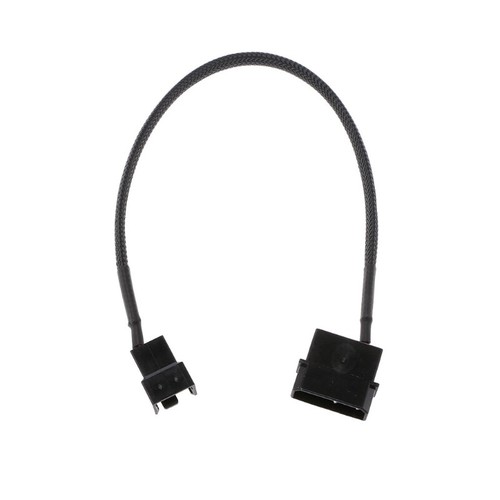 27cm 4-Pin Molex Male to 3-Pin/4-Pin PWM Fan Adapter Cable Extension Cable - Picture 8 of 8