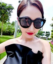 Hot New Oversized LUX Cat Eye D Frame Fashion Big Large XL Sunglasses 9552
