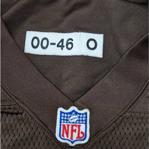 Maglia bianca Cleveland Browns squadra emessa Puma autentica NFL calcio - Foto 3 di 8