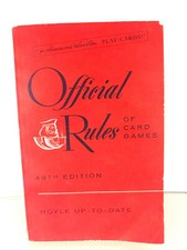 1955 HOYLE THE OFFICIAL RULES OF CARD GAMES BOOK 49TH ED. U.S.PLAYING CARD CO.