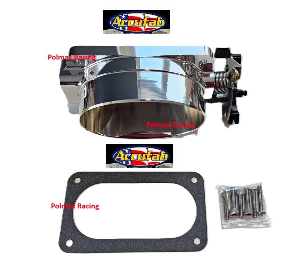 Mustang Accufab 70mm Throttle Body & Egr Spacer Polished | (86-93) 5.0