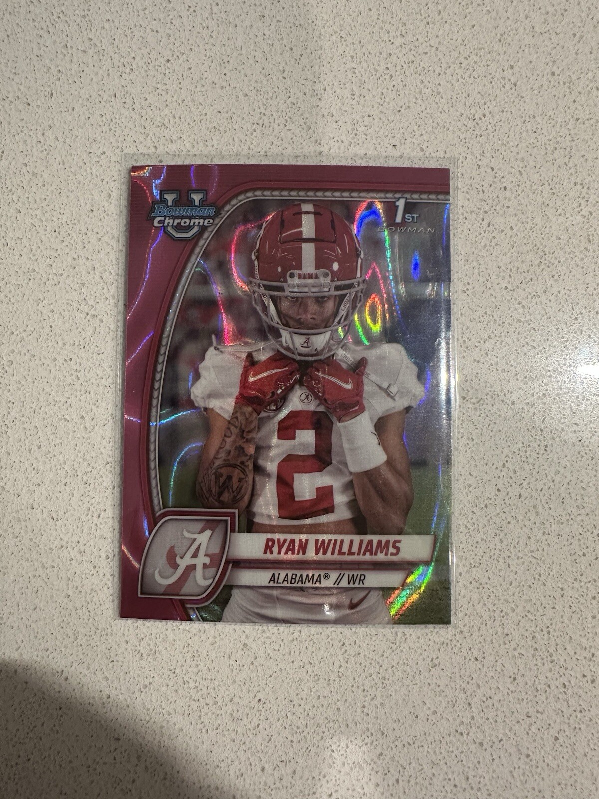 2024 BOWMAN UNIVERSITY CHROME- PINK LAVA #53 RYAN WILLIAMS 1ST BOWMAN (RC)
