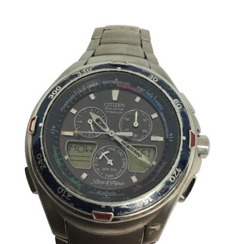 Citizen Eco Drive Titanium Stars &Stripes America's Cup 2003 Watch C660-T000291 - Picture 8 of 14