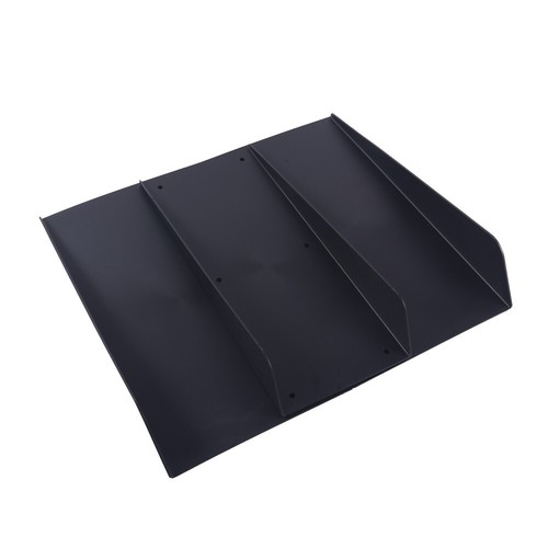 For Universal Rear Diffuser 4 Fins Bumper Splitter Chin Spoiler Lip Black US - Picture 7 of 11