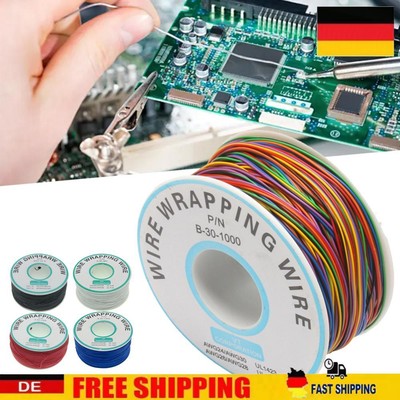 250M 30AWG OK Wire Tinned Copper Solid Cable Electronic Wire B-30-1000 Cable