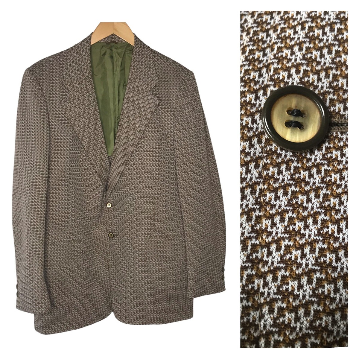 Vintage Workers of America Amalgamated Sport Coat Mens 44 Suit