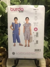 BURDA KIDS 9265 JUMPSUIT CHILD'S Sewing Pattern Sizes 4 - 11 Skill: EASY