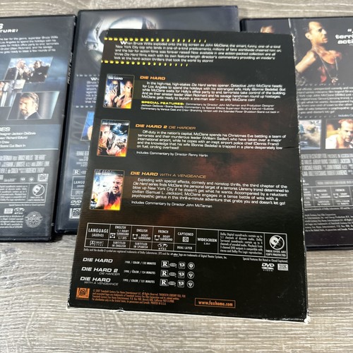 Die Hard Collection (DVD, 3 Disc Set) Bruce Willis, Die Hard 1,2,3 2007 Release - Picture 8 of 11