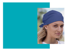 TURQUOISE BLUE SOLID 22" BANDANA Head Neck Wrap Scarf Scarve Handkerchief Hanky