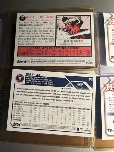 2021 Bowman CHRISTIAN JAVIER Rookie Card RC And Jeremy Peña Bowman. Chrome & Lot - Picture 19 of 21