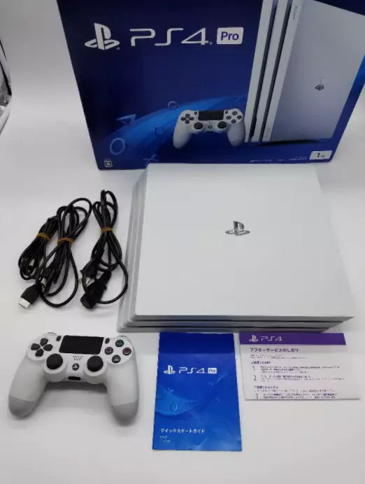 Playstation4 Pro Ps4 Console Glacier White 1tb Cuh-7000bb02