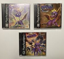 Spyro the Dragon 1-3 PlayStation PS1 - Complete Set of 3 - Black Label - Rated E