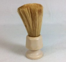 Vtg. FULLER Brush Co. Pure Bristle Shaving Brush w/White Handle Made in the USA