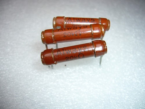 20K Ohm 1Watt Klangfilm Resistor made by Always FREE SHIPPING ! 2x per lot - Afbeelding 2 van 4
